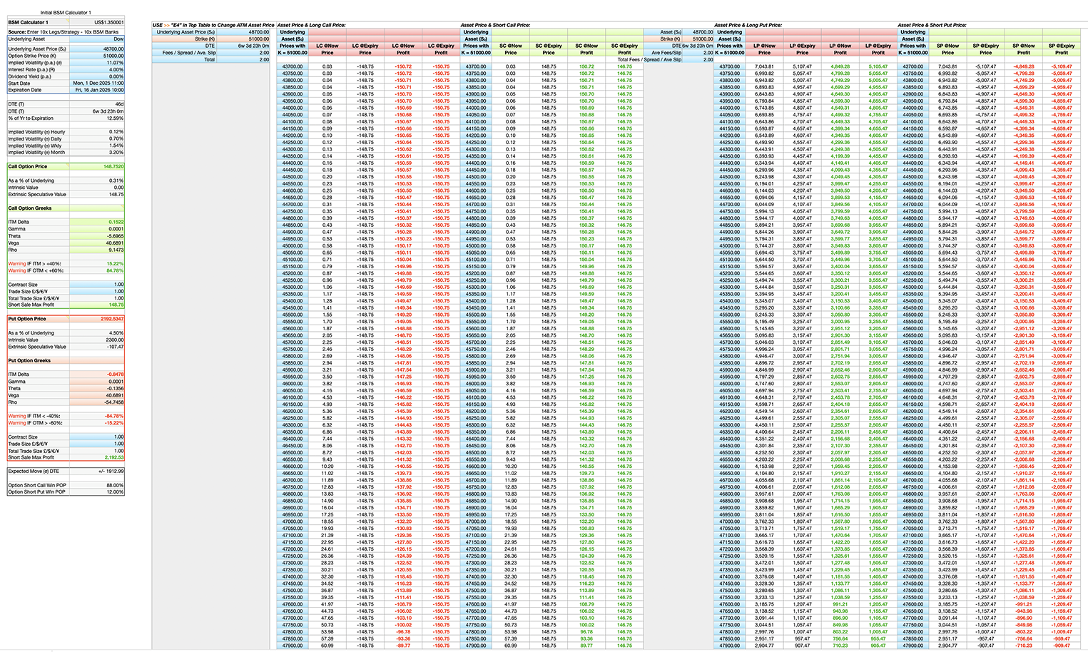 BSM Option Trading Engine
